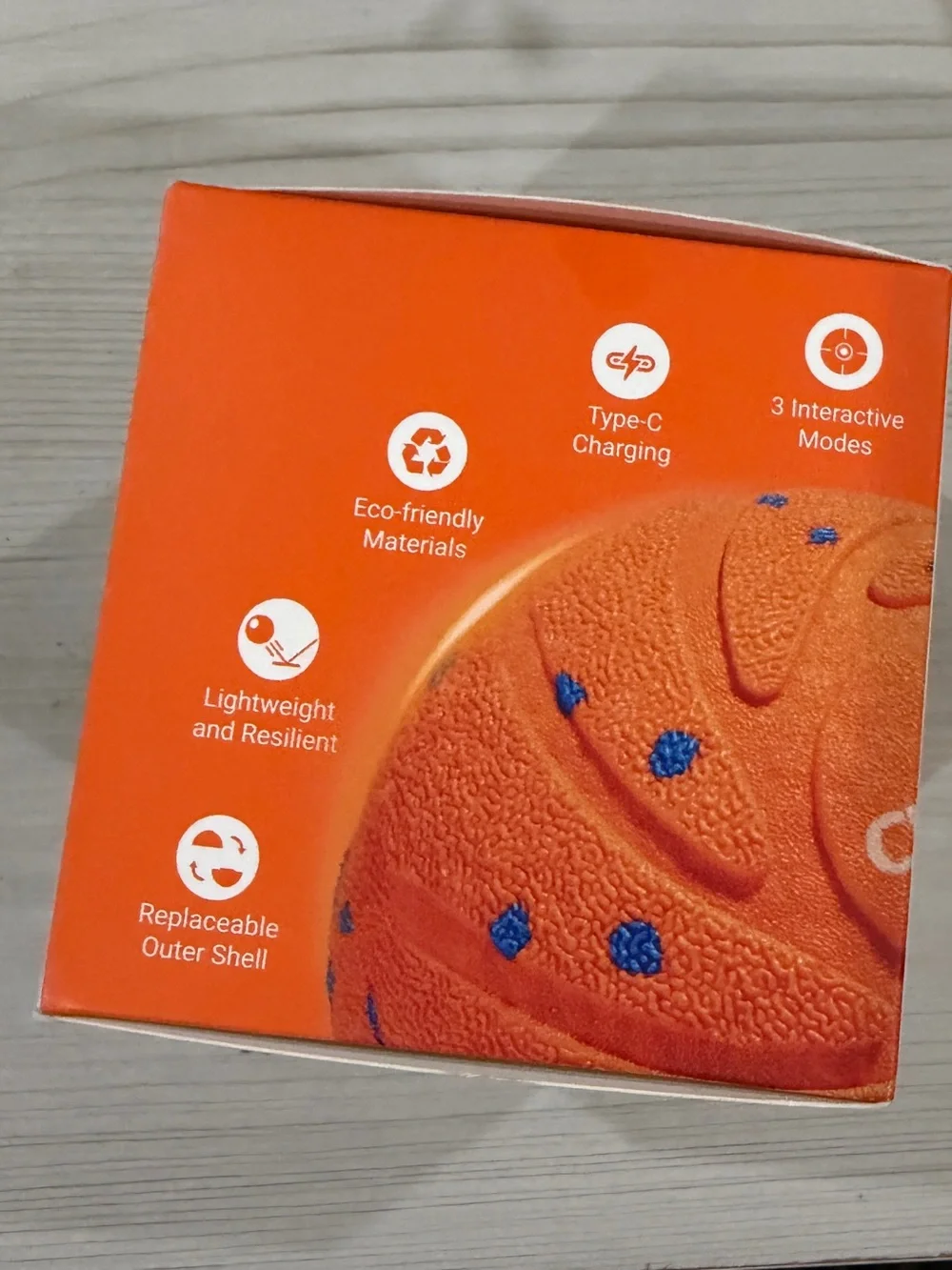 Cheerble Wicked Ball AIR Smart Interactive Dog Toy- Orange